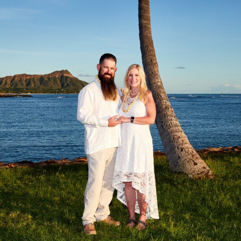 Hawaii beach wedding.